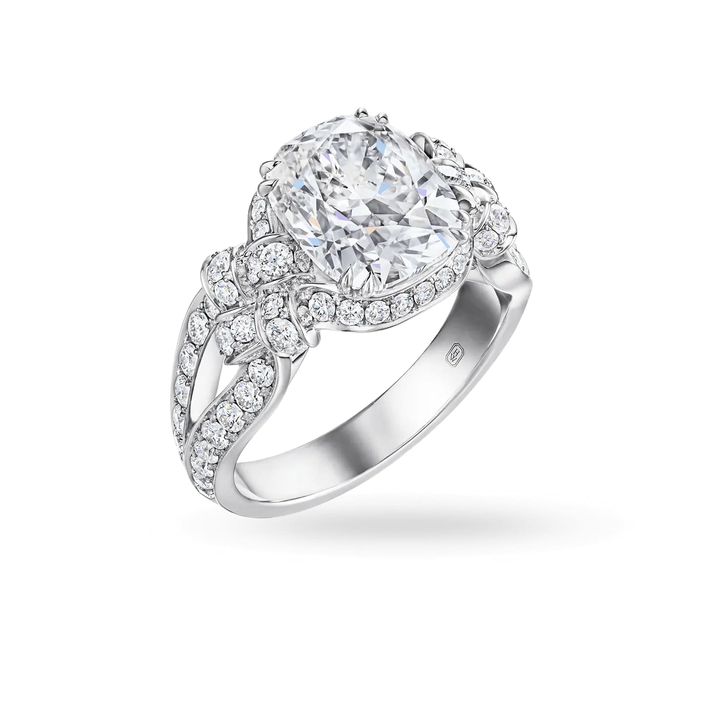 Couture Cushion-Cut Diamond Engagement Ring