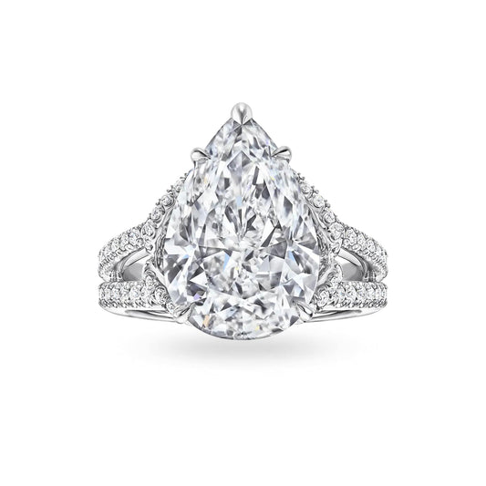 Couture Pear-Shaped Diamond Engagement Ring