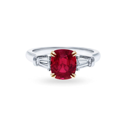 Classic Cushion-Cut Ruby Ring