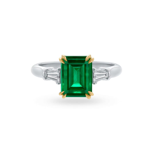 Classic Emerald-Cut Emerald Ring