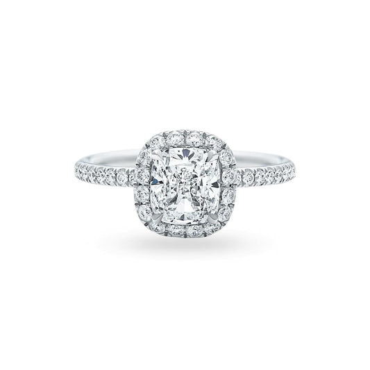 One Cushion-Cut Diamond Engagement Ring