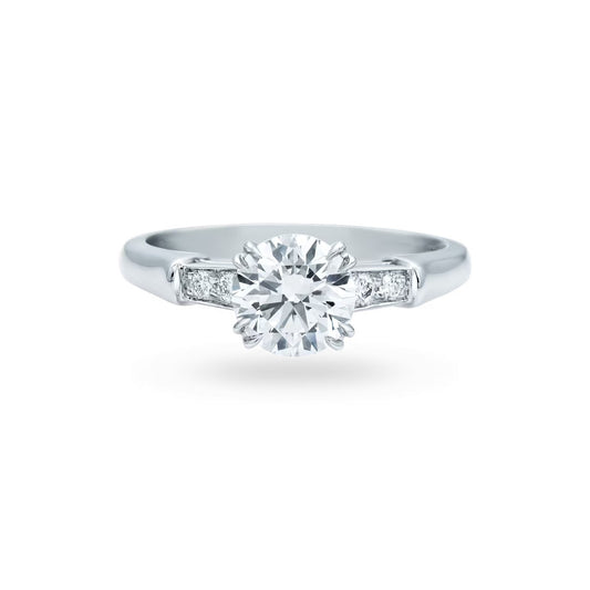 Tryst Round Brilliant Diamond Engagement Ring